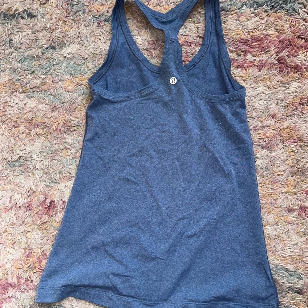 Lululemon Blue Racerback Tank Top - Picture 2 of 2